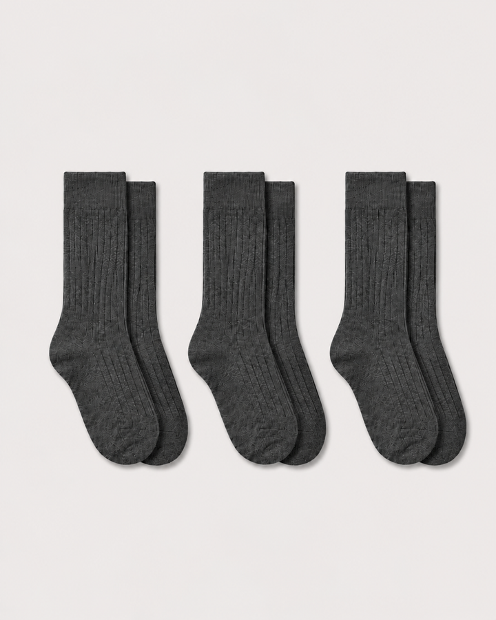 Socken in Dunkelgrau 3er Pack