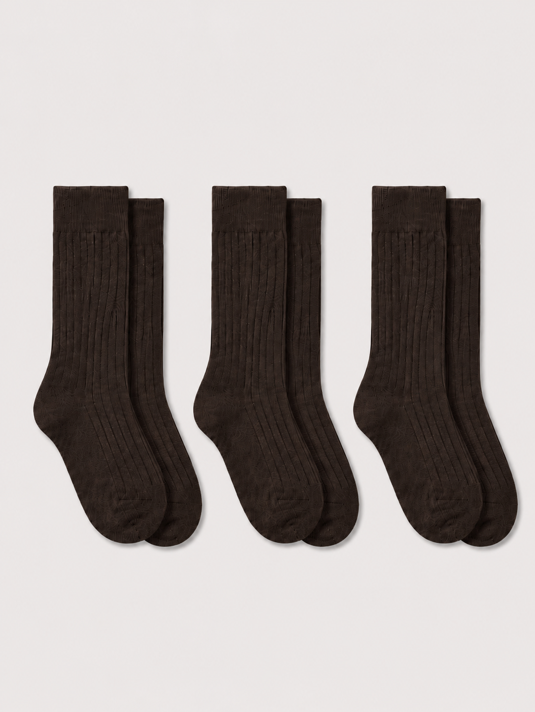 Socken in Dunkelbraun 3er Pack