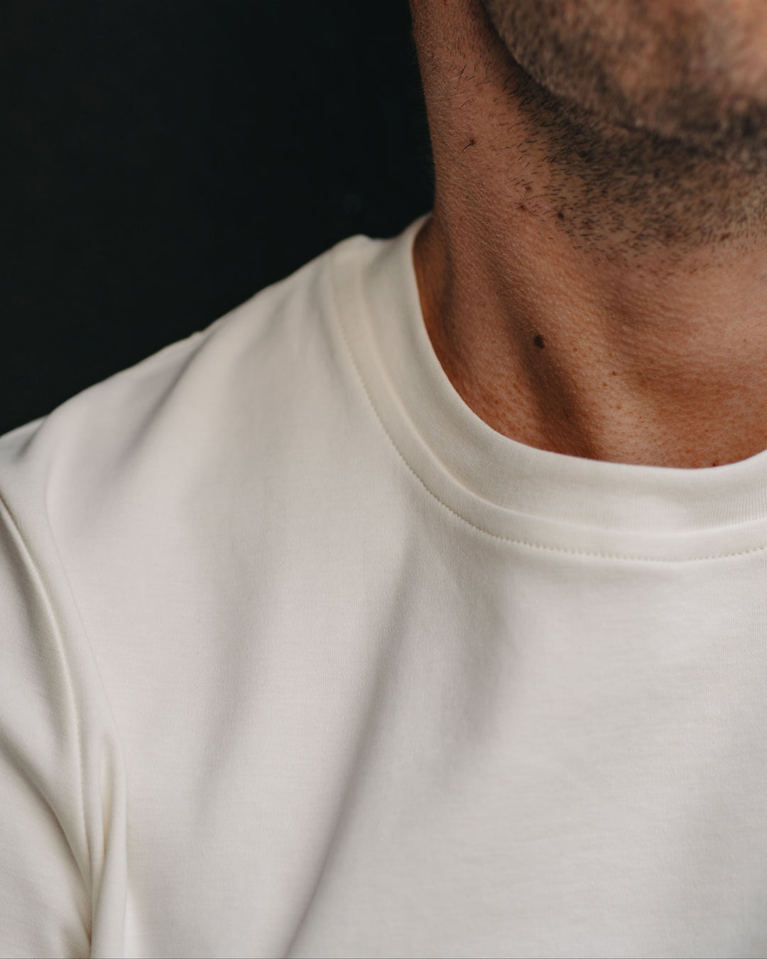 Langarmshirt in Off-White