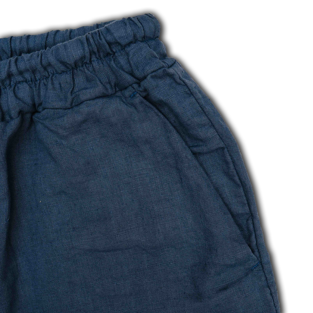 Leinenshorts Blu