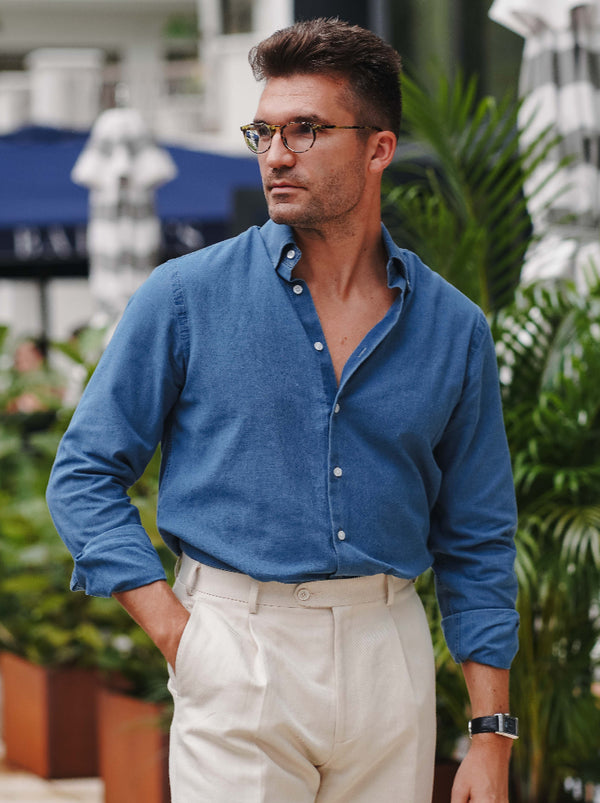 Denim Hemd Hellblau