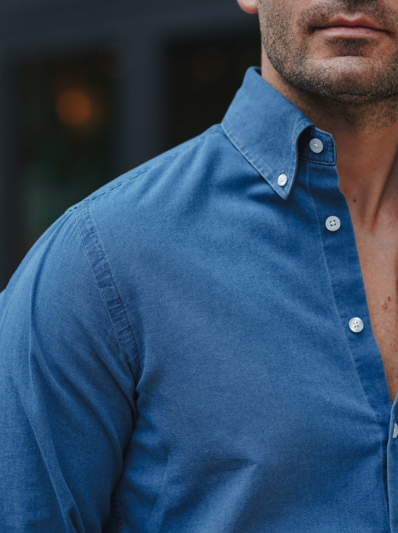 Denim Hemd Hellblau