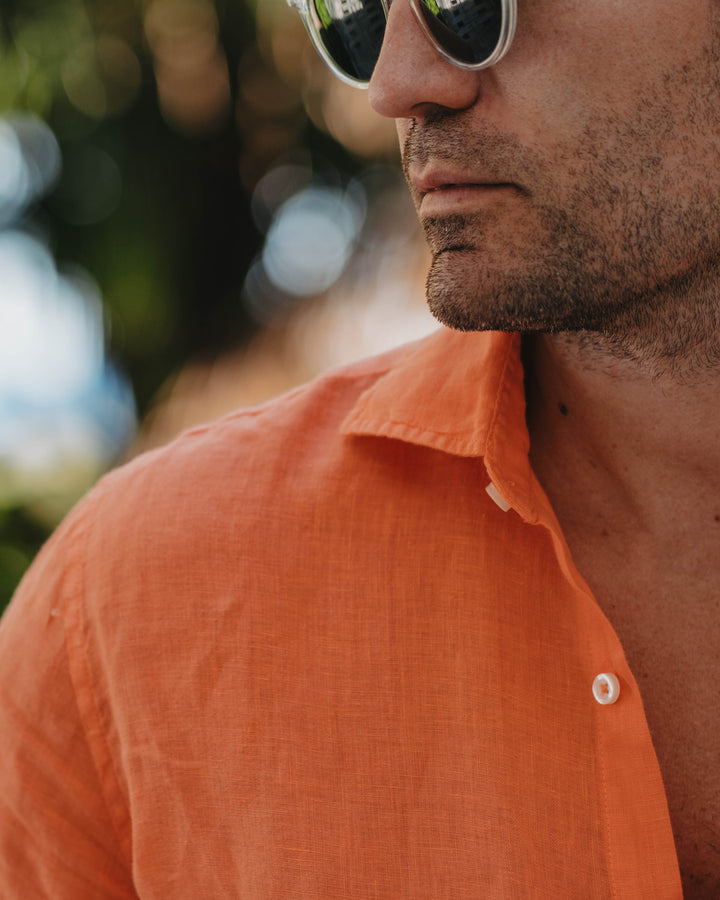 Leinenhemd Arancio