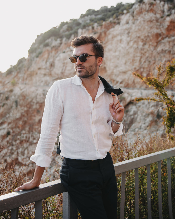 Leinenhemd Bianco