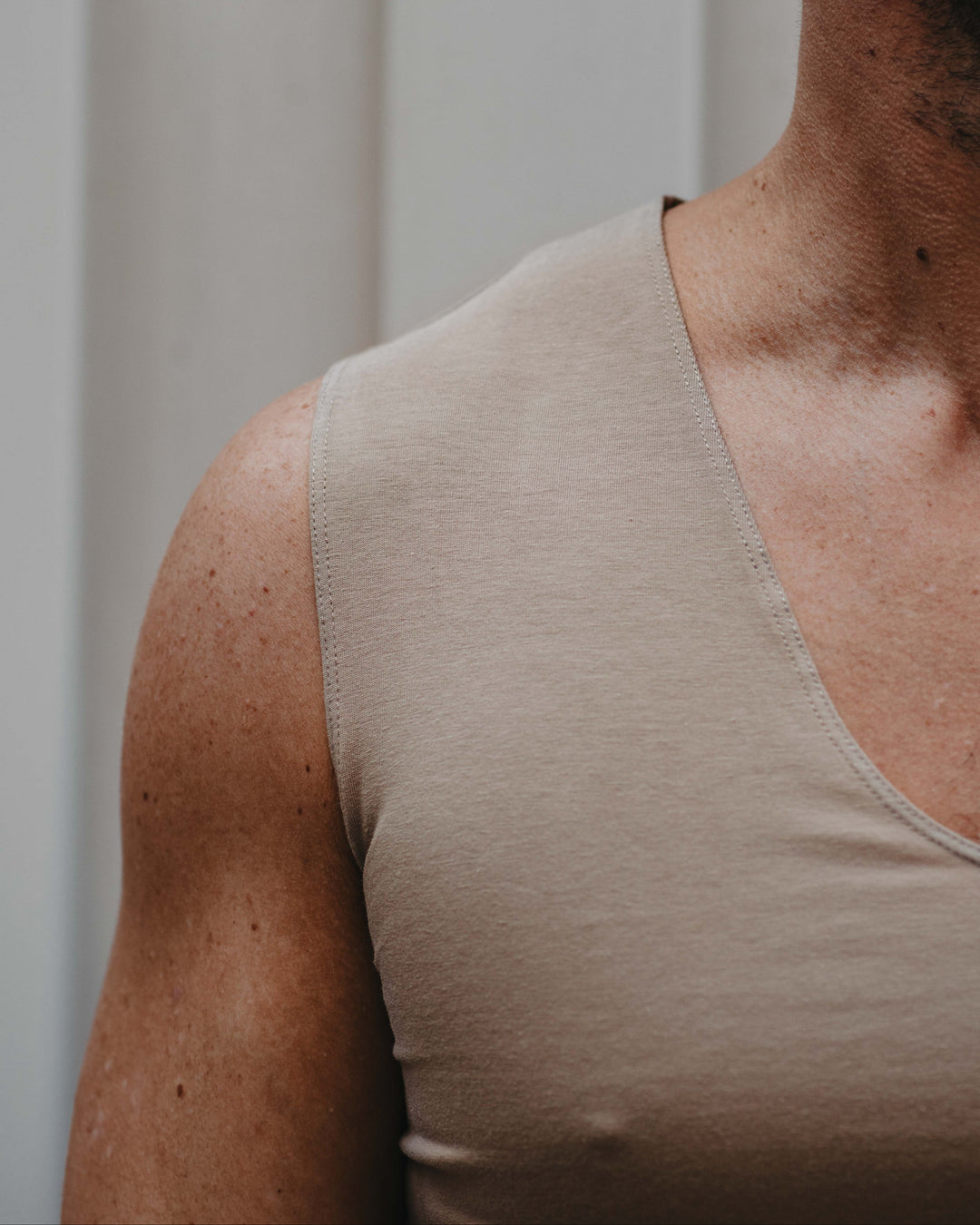 No-Show Unterhemd V-Neck in Nude
