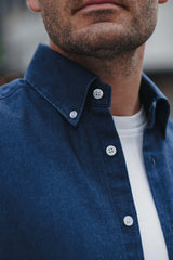 Denim Hemd Dunkelblau