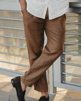Leinenhose Cappucino