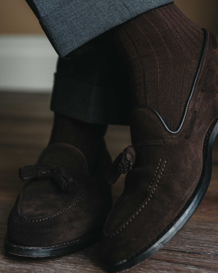 Socken 2.0 in Dunkelbraun