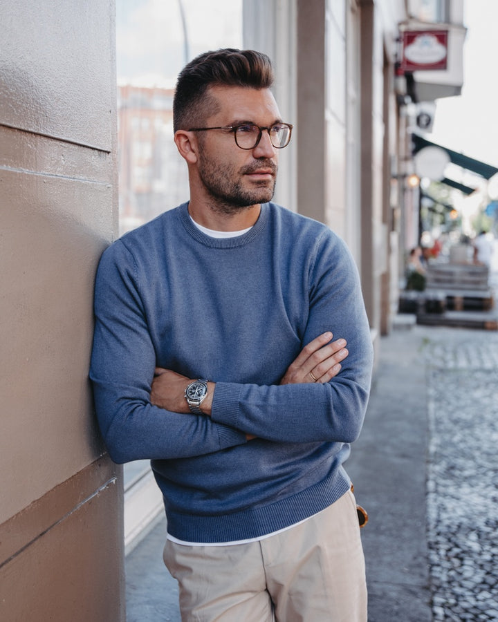 Leichter Pullover in Blau