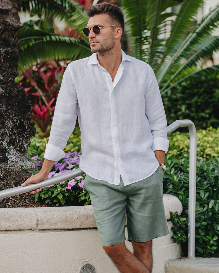 Leinenshorts Militare