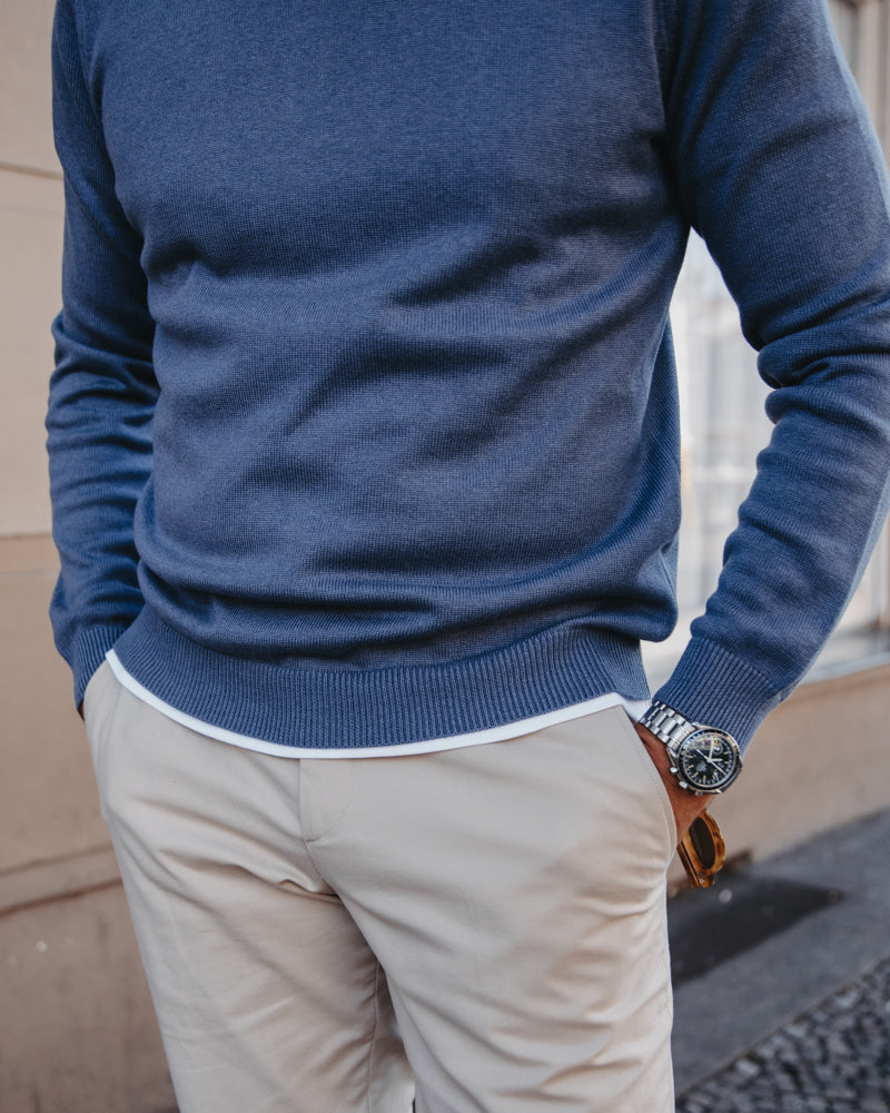 Leichter Pullover in Blau