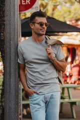 Essential T-Shirt 2.0 in Hellgrau