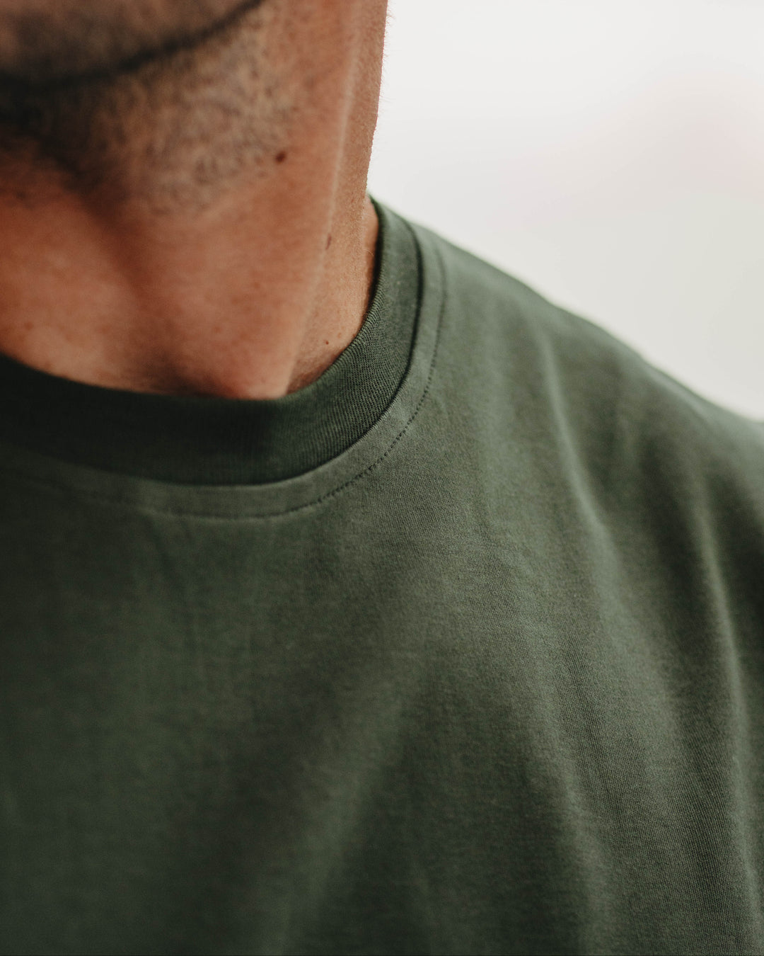 Langarmshirt in Olive