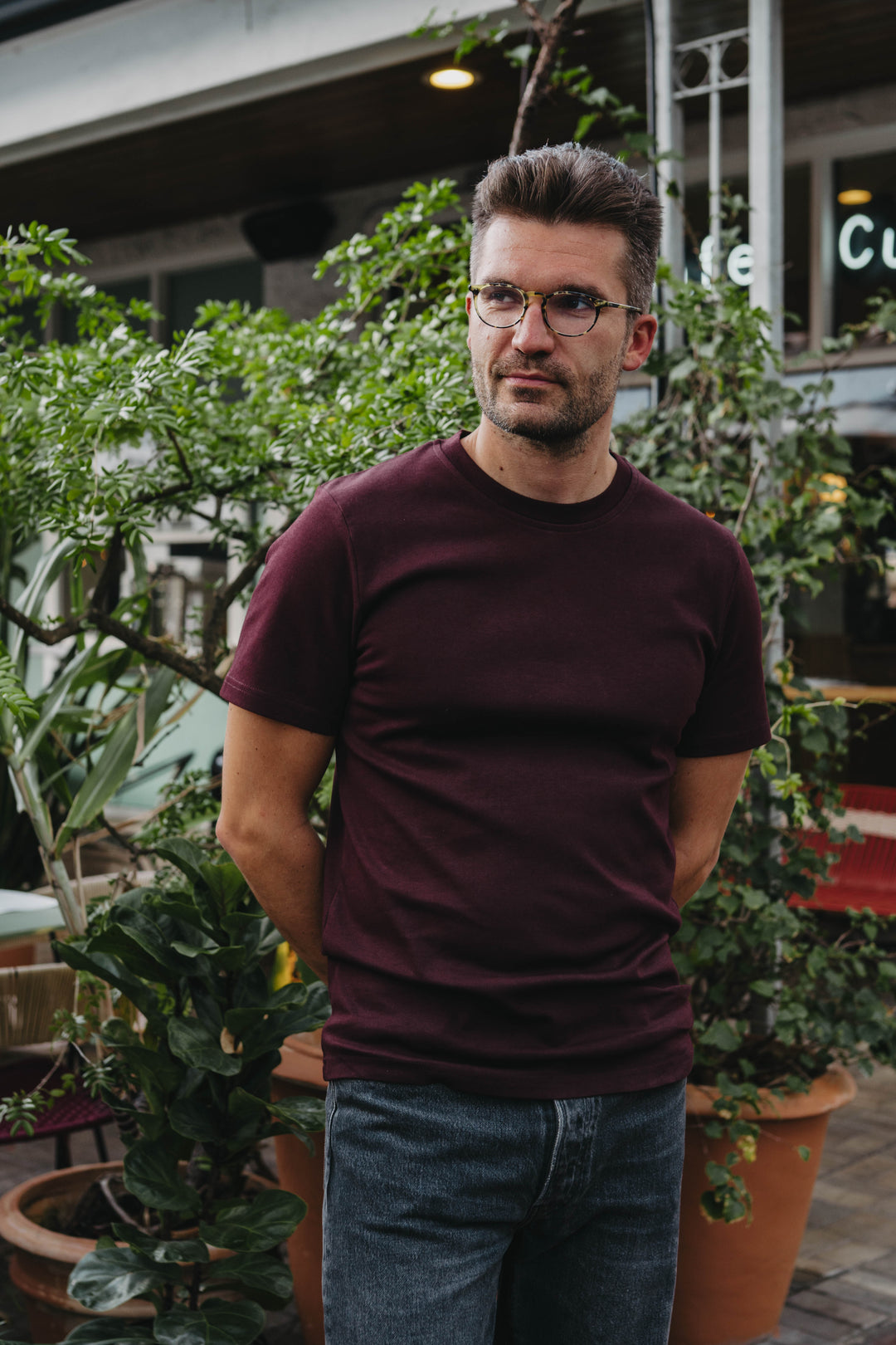 Essential T-Shirt 2.0 in Bordeaux