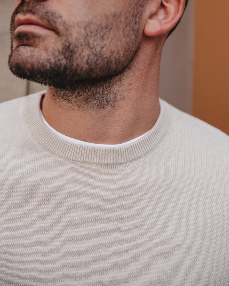 Leichter Pullover in Beige