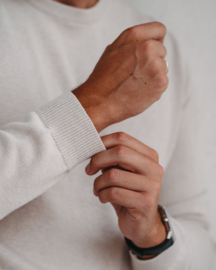 Leichter Pullover in Hellbeige