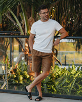 Leinenshorts Cappucino