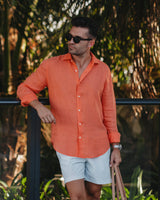 Leinenhemd Arancio