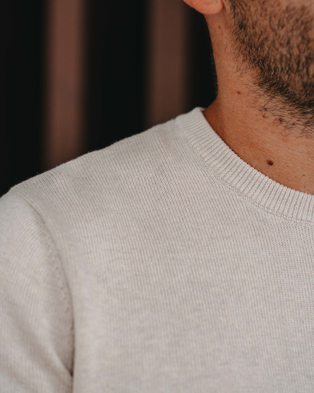 Leichter Pullover in Hellbeige