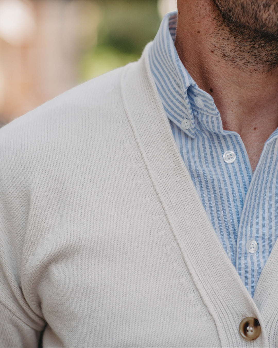 Cardigan Kaschmir-Mix in Hellbeige