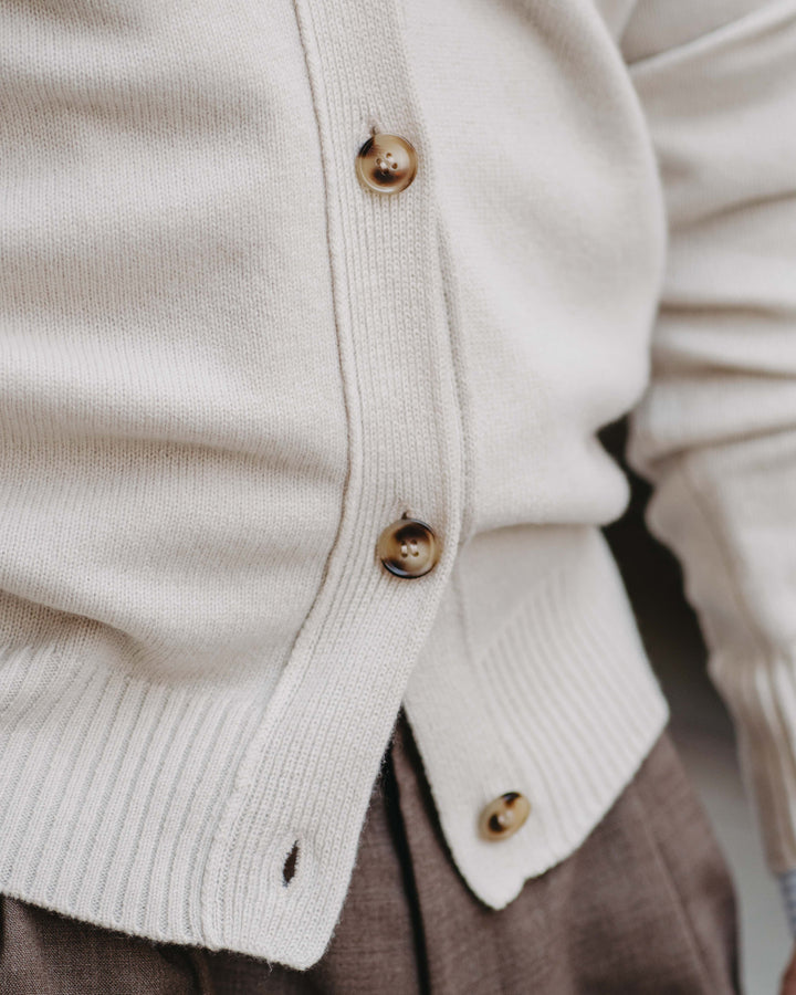 Cardigan Kaschmir-Mix in Hellbeige