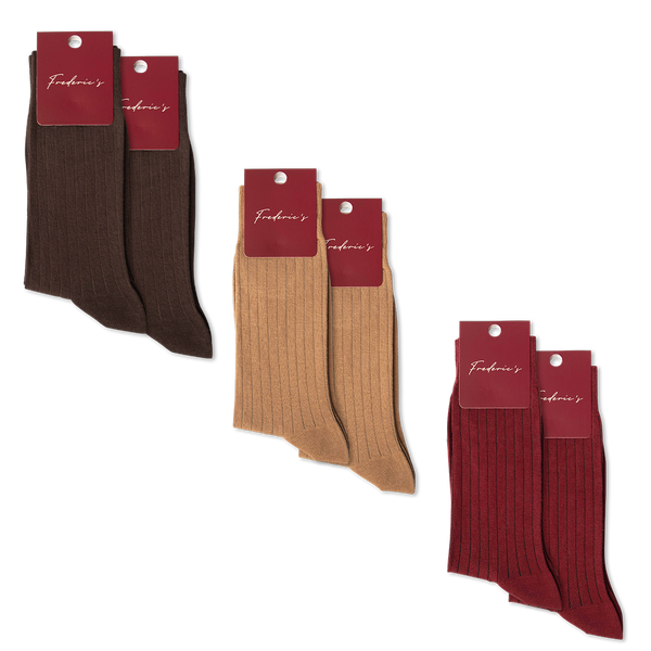 Baumwoll-Socken in Dunkelrot – Frederic\'s
