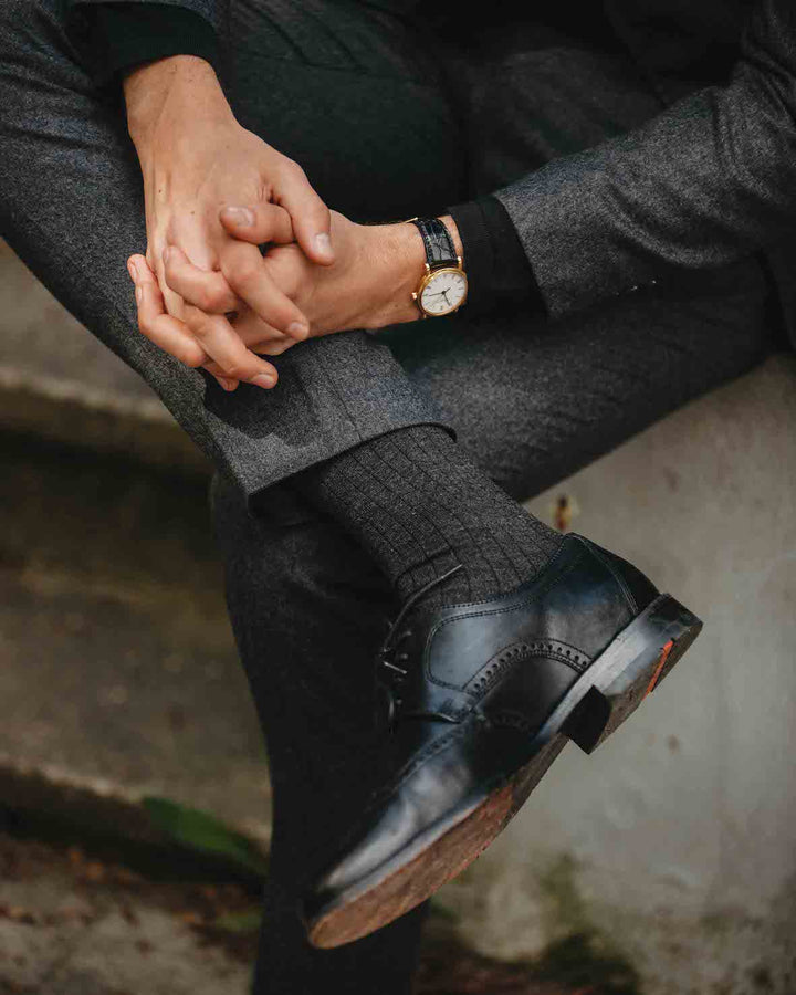 Baumwoll-Socken in Grau