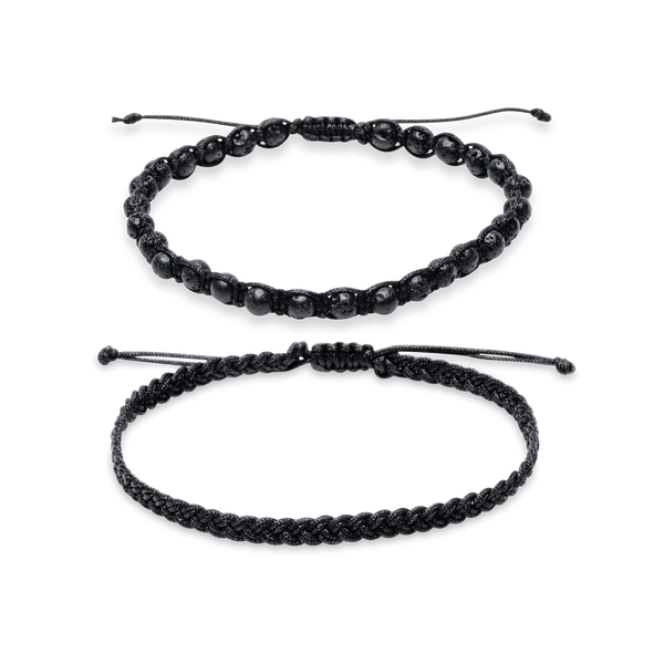 Handgemachte Armbänder - Black Lava