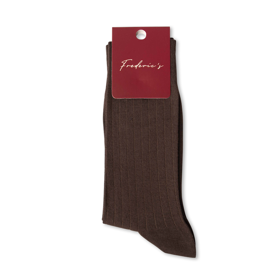 Baumwoll-Socken in Dunkelbraun