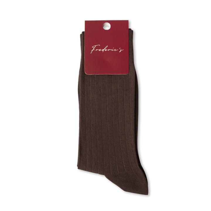 Baumwoll-Socken in Dunkelbraun